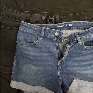 2 Old Navy Denim and Black Shorts